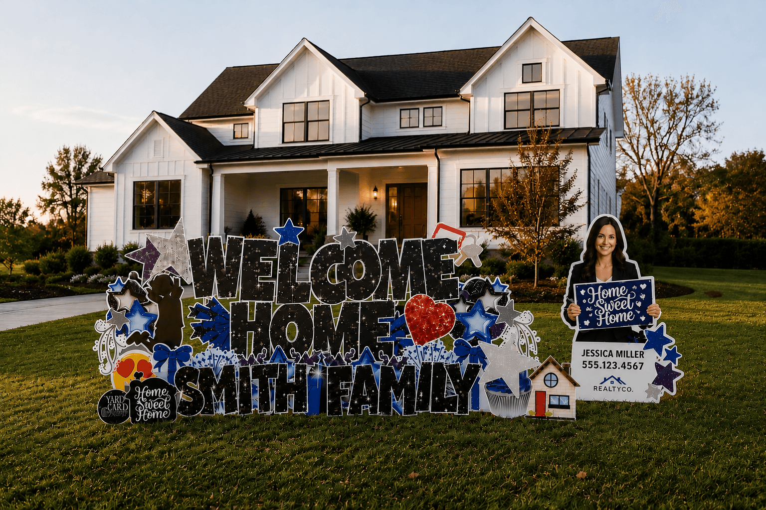 Luxury Welcome Home display
