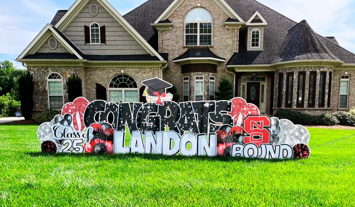 Congratulations Landon custom yard sign