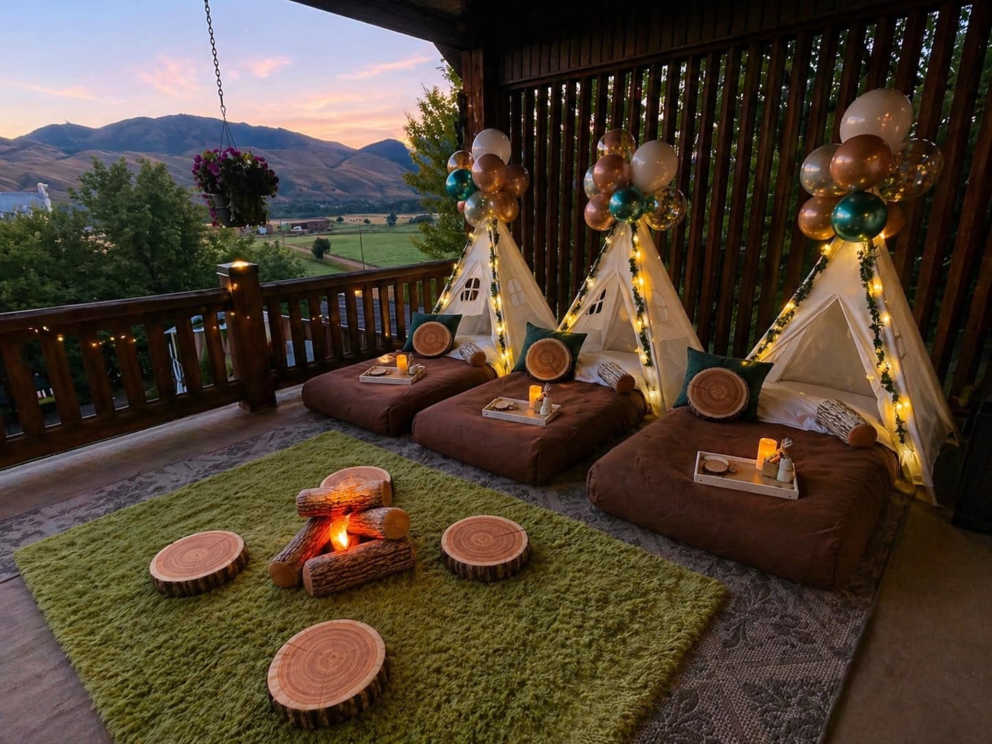 Glamping Under Golden Skies